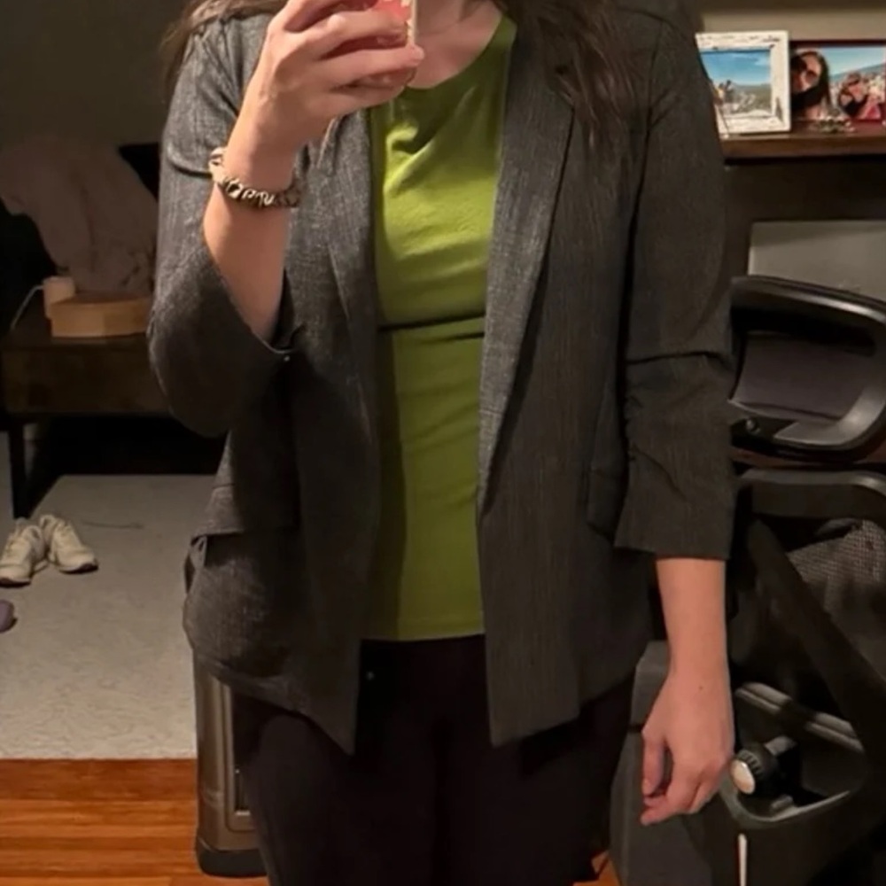 Skies are Blue Grey Blazer